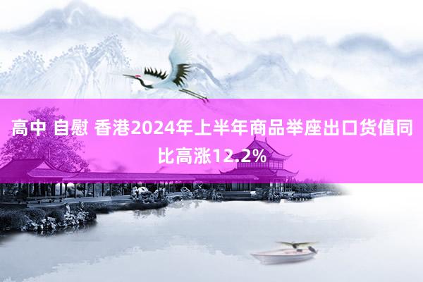 高中 自慰 香港2024年上半年商品举座出口货值同比高涨12.2%