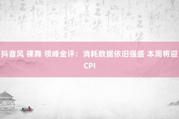 抖音风 裸舞 领峰金评：消耗数据依旧强盛 本周将迎CPI