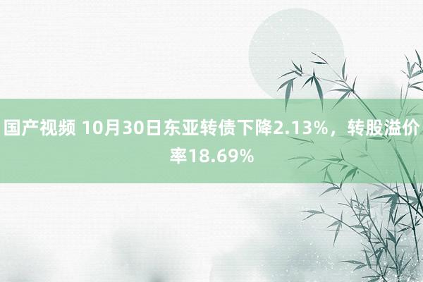 国产视频 10月30日东亚转债下降2.13%，转股溢价率18.69%