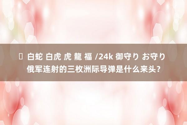 ✨白蛇 白虎 虎 龍 福 /24k 御守り お守り 俄军连射的三枚洲际导弹是什么来头？