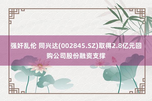 强奸乱伦 同兴达(002845.SZ)取得2.8亿元回购公司股份融资支撑