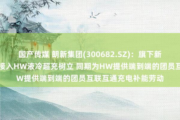 国产传媒 朗新集团(300682.SZ)：旗下新电途团员充电平台会接入HW液冷超充树立 同期为HW提供端到端的团员互联互通充电补能劳动