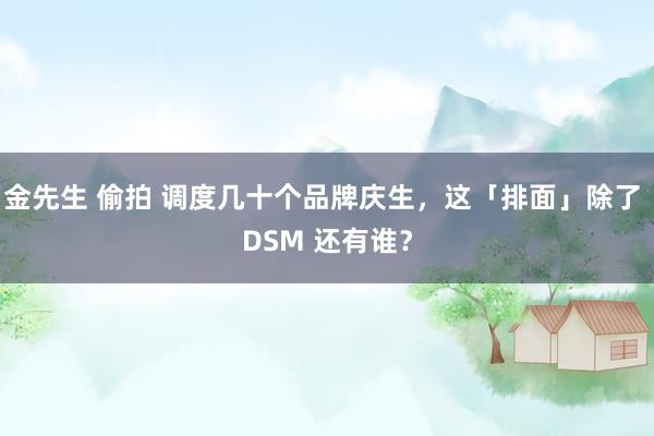 金先生 偷拍 调度几十个品牌庆生，这「排面」除了 DSM 还有谁？